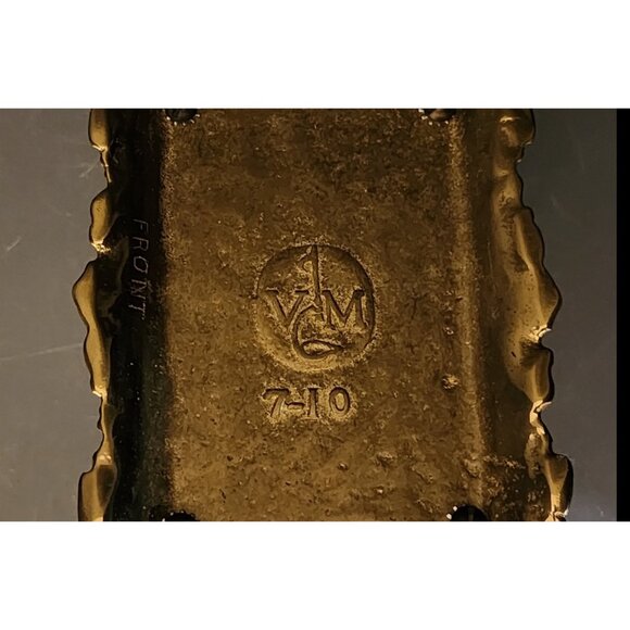 Vintage Brass Virginia Metal Crafters Ornate VICTORIAN Desk Letter Holder - Picture 5 of 5